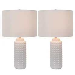 Kirkland's Home Studded Ceramic Table Lamps, Set Of 2- Table Lamps
