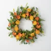 Kirkland's Home Summer Blooming Ranunculus Thistle Wreath- Wreaths
