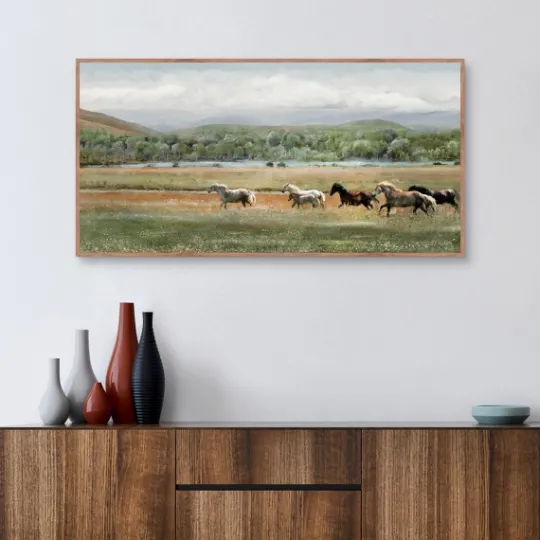 Kirkland's Home Summer Herd Framed Canvas Art Print- Canvas Art
