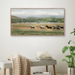 Kirkland's Home Summer Herd Framed Canvas Art Print- Canvas Art