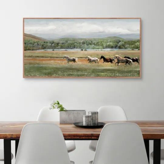Kirkland's Home Summer Herd Framed Canvas Art Print- Canvas Art