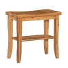 Kirkland's Home Sumter Bamboo Bathroom Stool- Bathroom Furniture