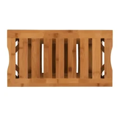 Kirkland's Home Sumter Bamboo Bathroom Stool- Bathroom Furniture