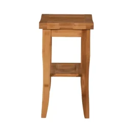 Kirkland's Home Sumter Bamboo Bathroom Stool- Bathroom Furniture