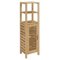 Kirkland's Home Sumter Bamboo Shelves And Cabinet- Bathroom Furniture