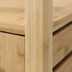 Kirkland's Home Sumter Bamboo Shelves And Cabinet- Bathroom Furniture
