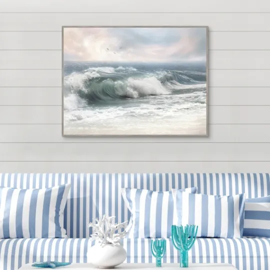 Kirkland's Home Sun And Surf Ii Coastal Framed Wall Art- Framed Art