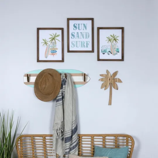 Kirkland's Home Sun Sand Surf 3-Pc. Coastal Wall Plaques- Wall Quotes & Signs