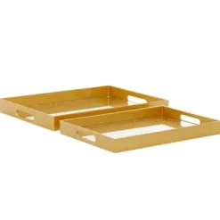 Kirkland's Home Sun Star 2-Pc. Mirrored Tray Set- Decorative Trays