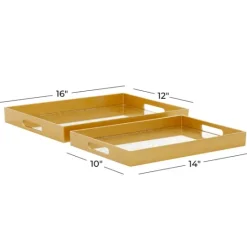 Kirkland's Home Sun Star 2-Pc. Mirrored Tray Set- Decorative Trays