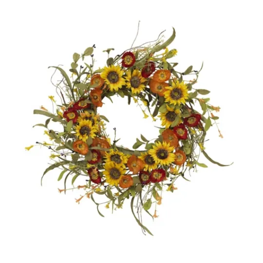 Kirkland's Home Sunflower Mixed Floral Wreath- Wreaths