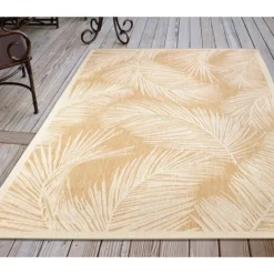 Kirkland's Home Sunlight Palm Leaves Outdoor Area Rug, 6X9- Outdoor Rugs