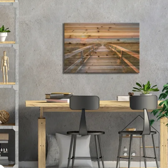 Kirkland's Home Sunset At Dune Beach Wood Art Print- Wall Plaques