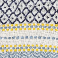 Kirkland's Home Sunshine Diamond Pattern Outdoor Throw Blanket- Blankets & Throws
