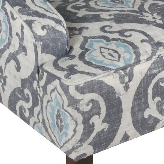Kirkland's Home Suri Blue Swoop Accent Chair- Accent Chairs