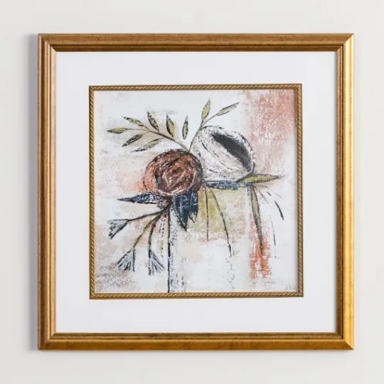 Kirkland's Home Suspended Floral Framed Art Print- Framed Art