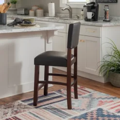Kirkland's Home Sydney Espresso Counter Stool- Bar Stools & Counter Height Stools