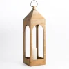 Kirkland's Home Tall Natural Wood Open Lantern- Lanterns