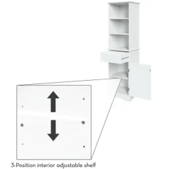 Kirkland's Home Tall Open Shelves Cabinet- Cabinets & Sideboards