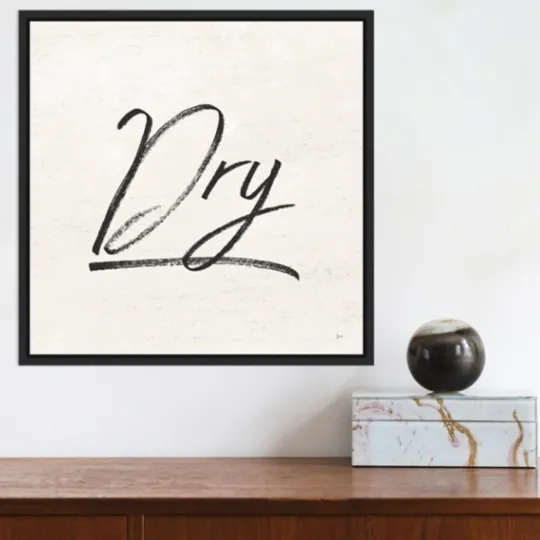 Kirkland's Home Tan And Black Dry Laundry Framed Wall Plaque- Wall Quotes & Signs