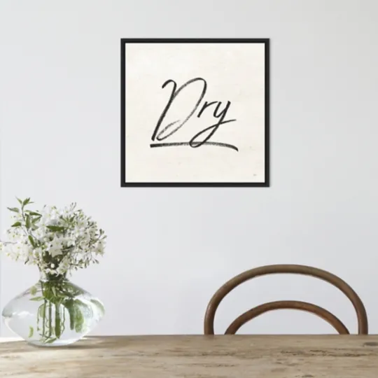 Kirkland's Home Tan And Black Dry Laundry Framed Wall Plaque- Wall Quotes & Signs