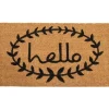 Kirkland's Home Tan And Black Evergreen Hello Doormat, 36X24 In.- Doormats