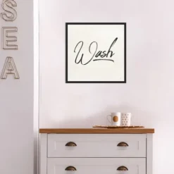 Kirkland's Home Tan And Black Wash Laundry Framed Wall Plaque- Wall Quotes & Signs