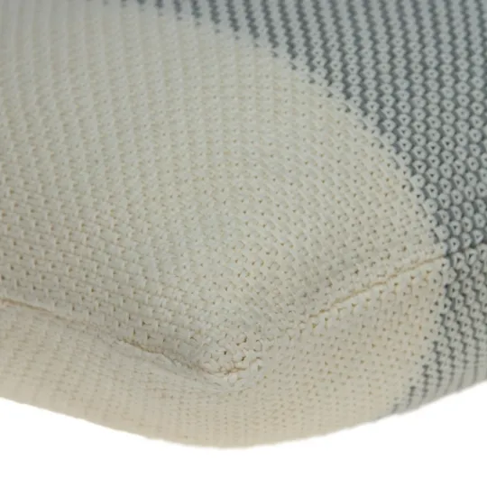 Kirkland's Home Tan And Gray Blocked Knit Pillow- Pillows