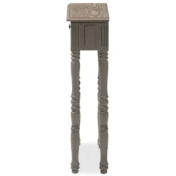 Kirkland's Home Tan And Gray Ornate Ball Turned Console Table- Console Tables