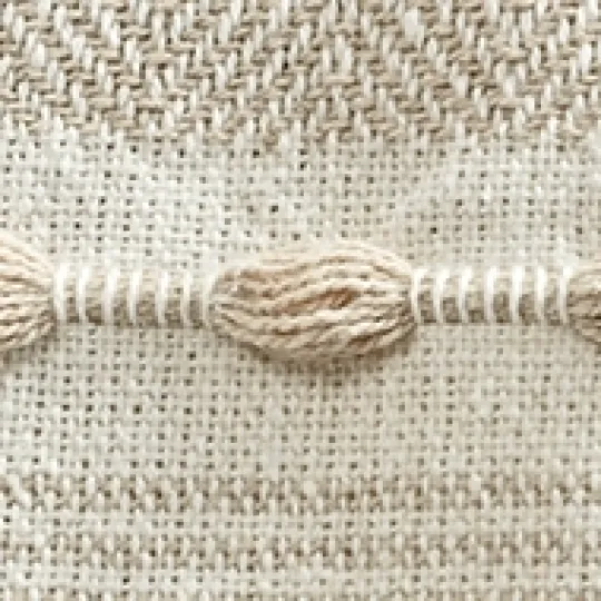 Kirkland's Home Tan And White Herringbone Stripe Throw- Blankets & Throws