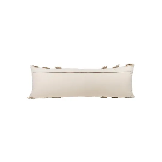 Kirkland's Home Tan And White Outer Striped Lumbar Pillow- Pillows