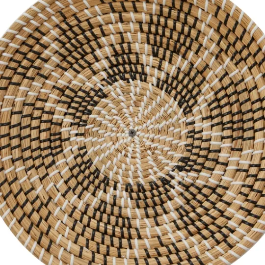 Kirkland's Home Tan Bohemian Seagrass 5-Pc. Wall Plaque Set- Wall Plaques