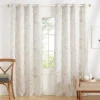 Kirkland's Home Tan Floral 2-Pc. Curtain Panel Set, 96 In.- Curtains & Drapes
