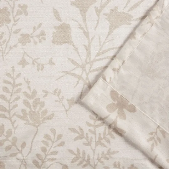 Kirkland's Home Tan Floral 2-Pc. Curtain Panel Set, 84 In.- Curtains & Drapes
