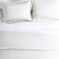 Kirkland's Home Tan Rugged Stripe 2-Pc. Twin Duvet Cover Set- Duvets