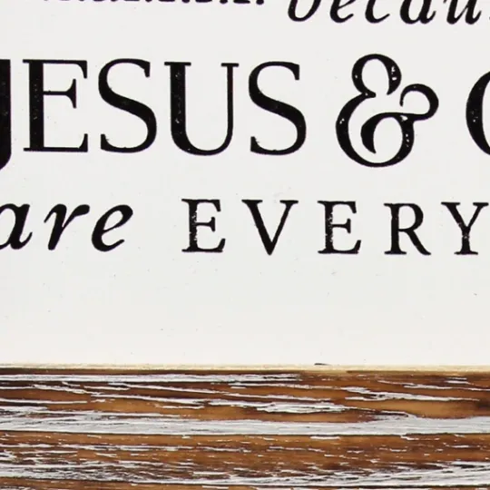 Kirkland's Home Tan Wood Wash Hands Say Prayers Framed Wall Plaque- Wall Quotes & Signs