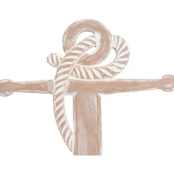 Kirkland's Home Tan Wooden Anchor Plaque- Wall Plaques