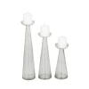 Kirkland's Home Tapered Glass Pillar Candle Holders, Set Of 3- Candle Holders