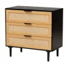 Kirkland's Home Tara Two-Tone Espresso Rattan Dresser- Dressers & Chests
