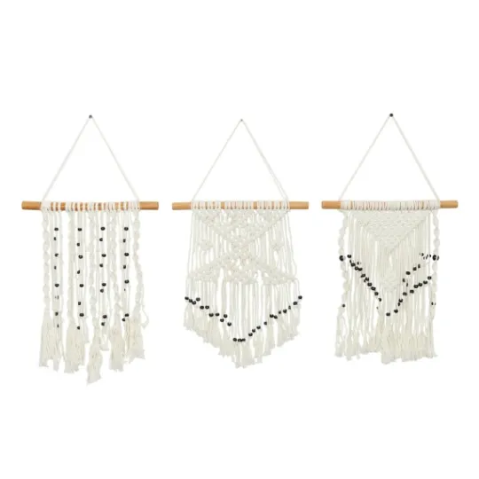 Kirkland's Home Tasseled Macrame Wall Hangings, Set Of 3- Wall Plaques