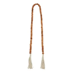 Kirkland's Home Tasseled Wood Beaded Garland- Decorative Accents