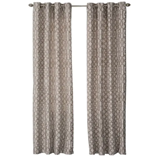 Kirkland's Home Taupe Chenille Single Curtain Panel, 84 In.- Curtains & Drapes
