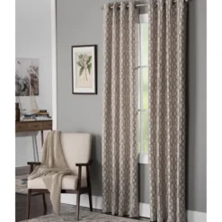 Kirkland's Home Taupe Chenille Single Curtain Panel, 84 In.- Curtains & Drapes