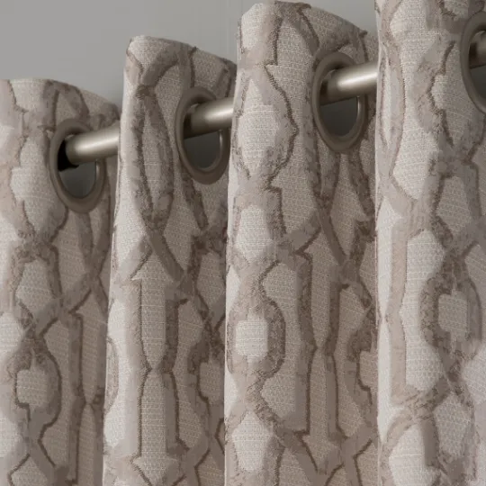 Kirkland's Home Taupe Chenille Single Curtain Panel, 84 In.- Curtains & Drapes