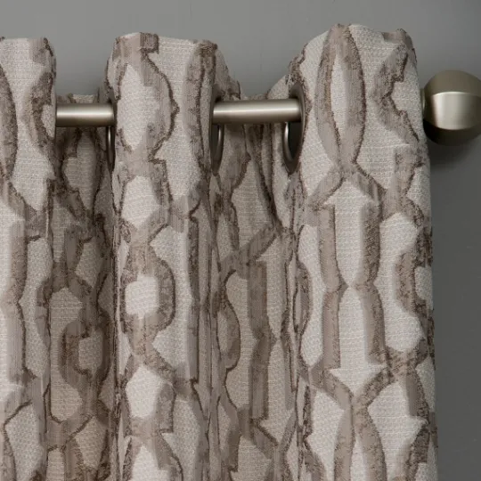 Kirkland's Home Taupe Chenille Single Curtain Panel, 84 In.- Curtains & Drapes
