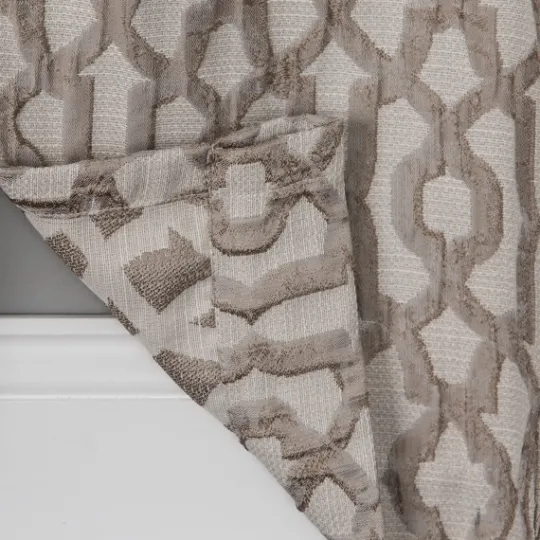 Kirkland's Home Taupe Chenille Single Curtain Panel, 84 In.- Curtains & Drapes