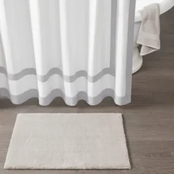 Kirkland's Home Taupe High Pile Marshmallow Bath Mat, 30 In.- Bathroom Rugs
