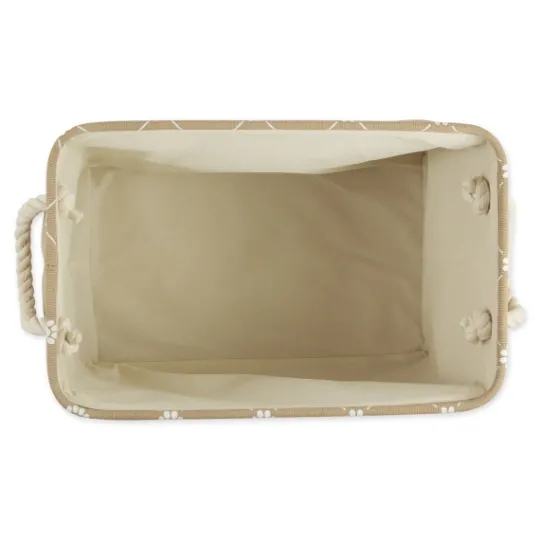 Kirkland's Home Taupe Paw Trellis Rec Gle Basket, 16 In.- Baskets & Boxes