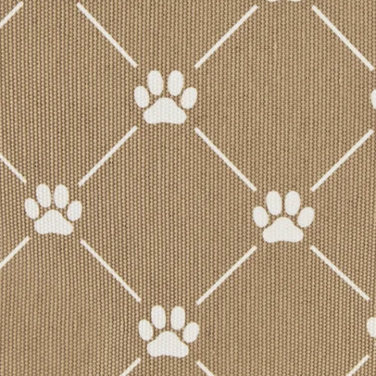 Kirkland's Home Taupe Trellis Paw Print Storage Basket, 18 In.- Baskets & Boxes