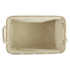 Kirkland's Home Taupe Trellis Paw Print Storage Basket, 14 In.- Baskets & Boxes